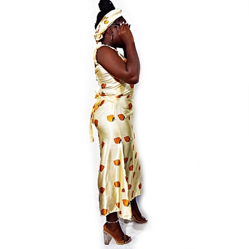 Ladies Patterned Maxi Dress