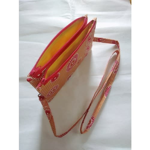 Double Zippered Ankara Crossbag