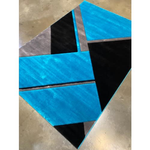 Modern Pattern Center Rug - 5 By 7ft - Multicolor