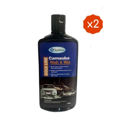 Gold Line Carnauba Wash & Wax - 500ml- 2pcs