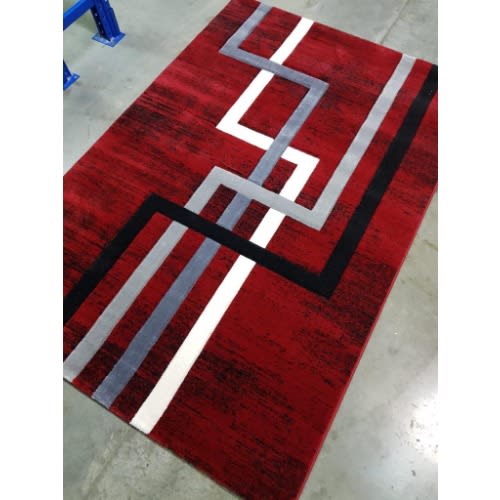 Modern Pattern Center Rug - 5 By 7ft - Multicolor