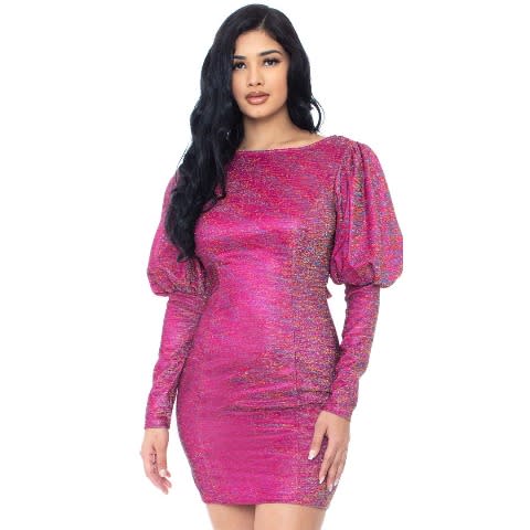 Metallic Mini Dress