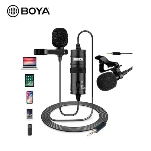 Boya 2way By-m1 Clip-on Microphone - Black