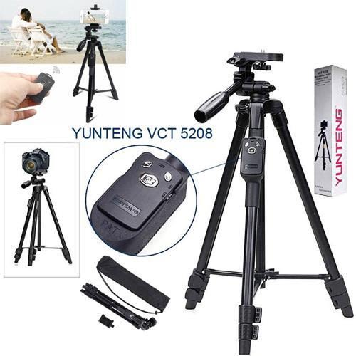 Yunteng VCT-5208 Tripod Stand With Bluetooth Remote Shutter