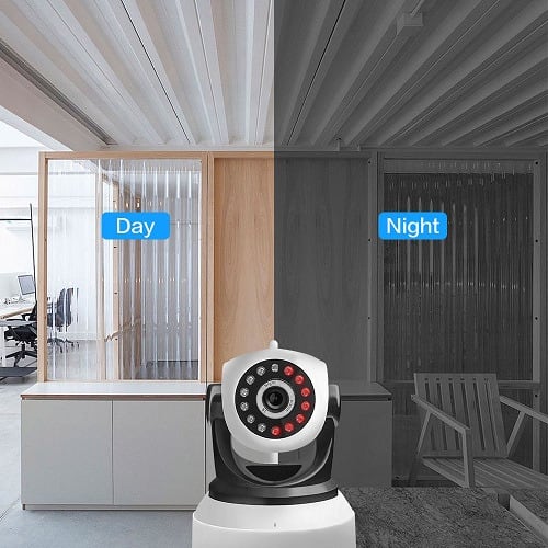 Wireless Indoor Surveillance Camera With Night Vision/2 Way Audio