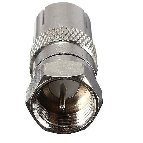 Generic F Male To Coax Rf Coaxial Female Plug Tv Aerial Adaptor Converter Connector-10pcs