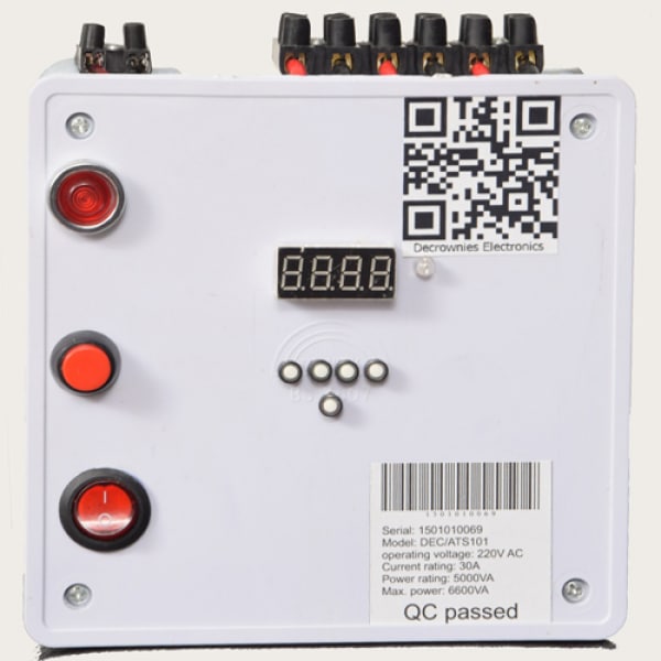 Decrownies Electronies Automatic Change Over -  DEC ATS 101