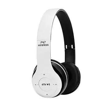 P47 Wireless Bluetooth Headset - White