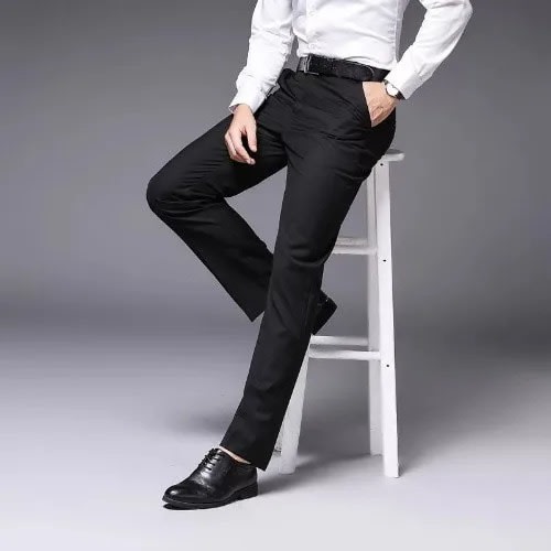 Men's Smart Pant Trousers- Black