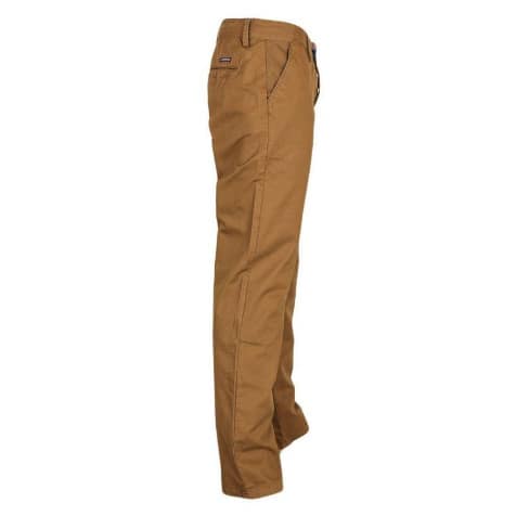 Men's Fitting Chinos Trouser-Golden Brown