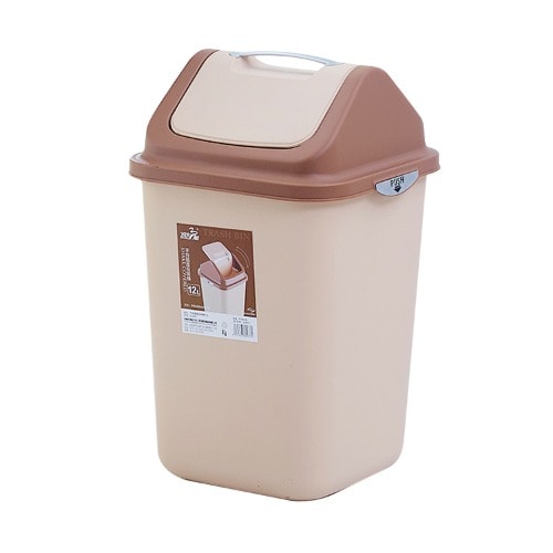 Garbage Trash Bin - Swing Top Lid - 10l