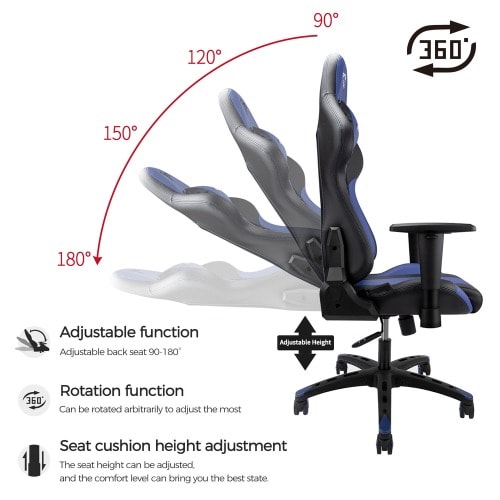 Furgle Heavy Duty Gaming Chair + Footrest