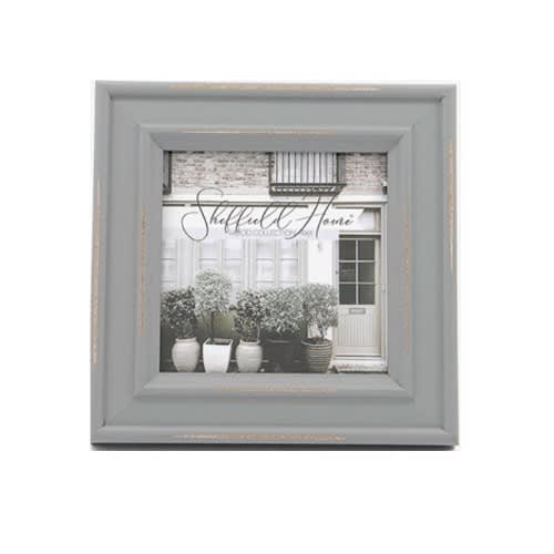 Wood Collection Photo Frame - 4 X 4inches - Rustic Grey