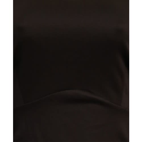 Chiffon Bell Sleeve Midi Dress - Black
