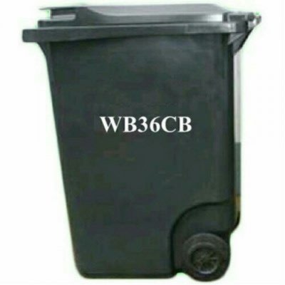 Big Plastic Wheelie Refuse Dustbin on Two Wheels