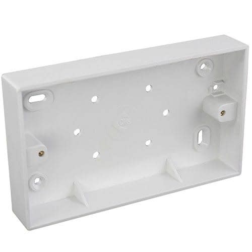 Pvc Pattress Double Boxes - 10 Pieces