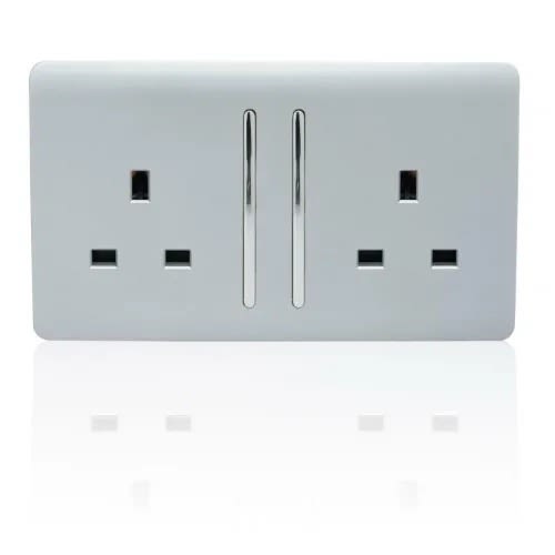 Uk 13a Double -  220/240V - White