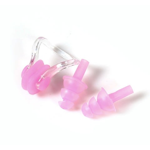 Ladies Swimming Goggles + Cap + Ear Plug + Nose Clip