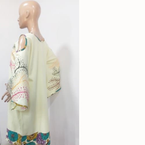 Hauwa Embroidered Dress - Multicolour