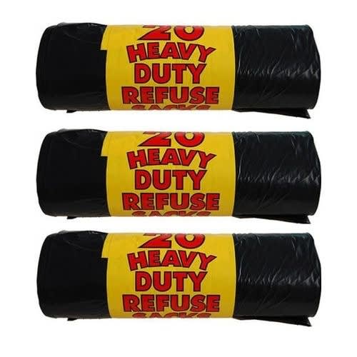 Waste Bin Garbage Rubbish Refuse Dirt Trash Bag Nylon Sack X 3packs