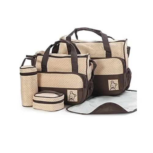 5pcs Diaper Bag - Multicolour