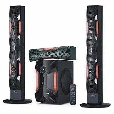 3.1ch Bluetooth Tower Speaker Sound System Hf-1220 - 60w + Free Dvd