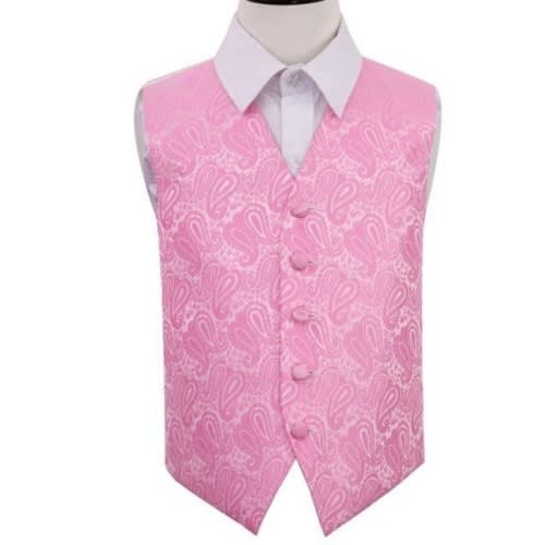 Men's Floral Waistcoat  - Pink