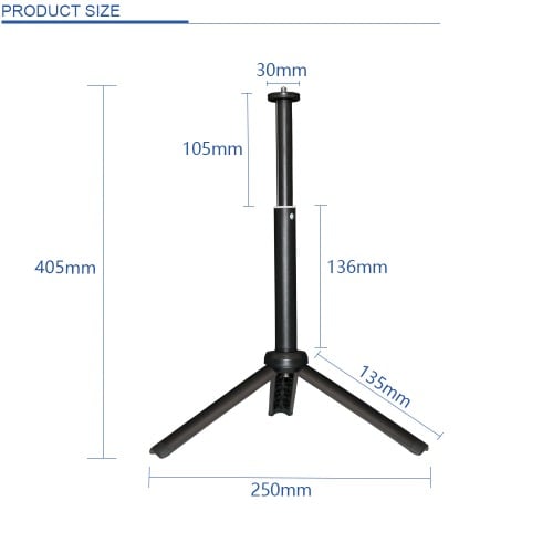 A079 Adjustable Height Desktop Tripod Stand