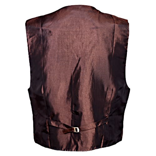 Premium Dot Pattern Waistcoat -brown & Silver Mwc-1484
