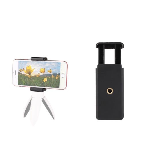 D010 Double Hole Mobile Phone Holder Bracket For Desktop Tripod Smartphone