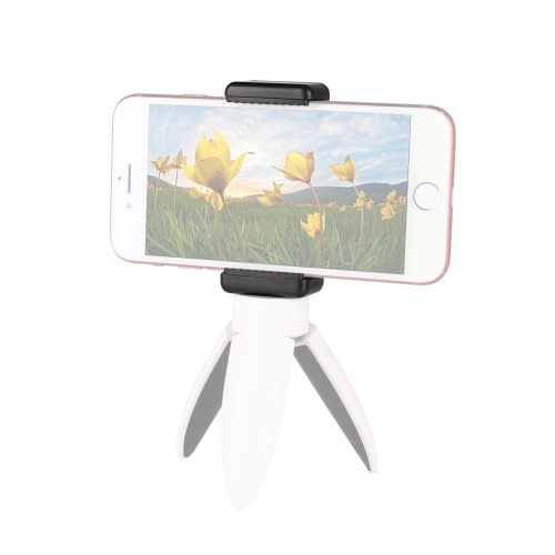 D010 Double Hole Mobile Phone Holder Bracket For Desktop Tripod Smartphone