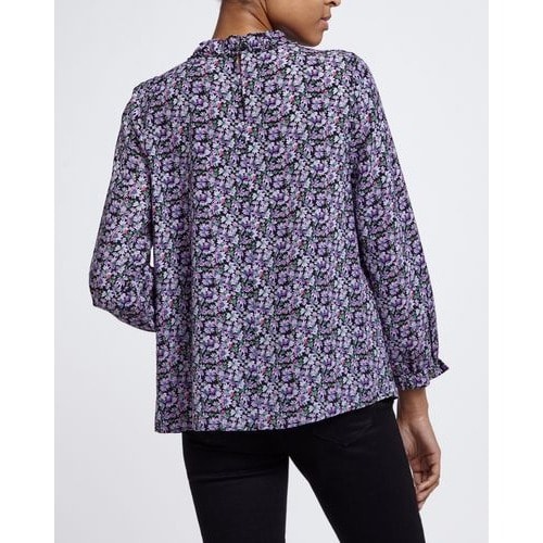 Floral Frill Neck Top