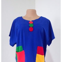 Shift Dress-Blue
