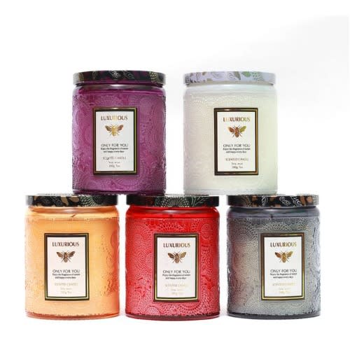 Scented Candle Set - 5 Jars