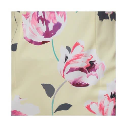Yellow Floral Open Back Dress