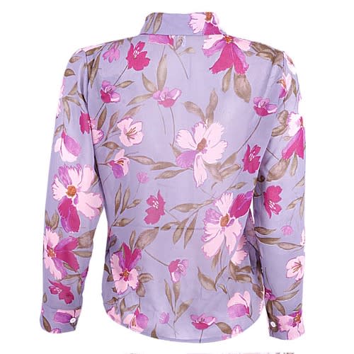 Floral Print Chiffon Blouse