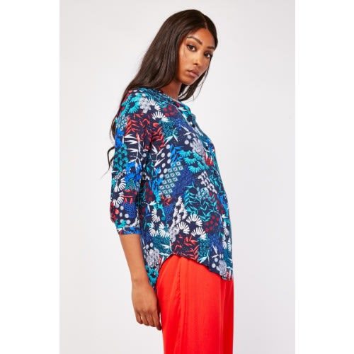 Mix Print Viscose Blouse