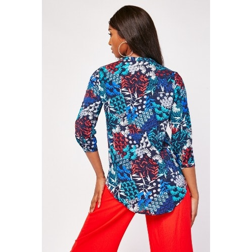Mix Print Viscose Blouse