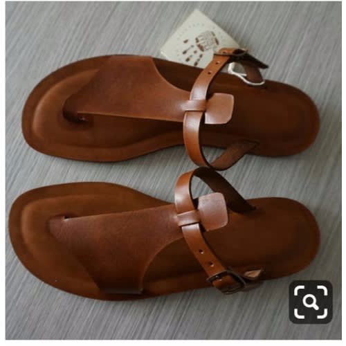 Women's Buckle Slips - Brown