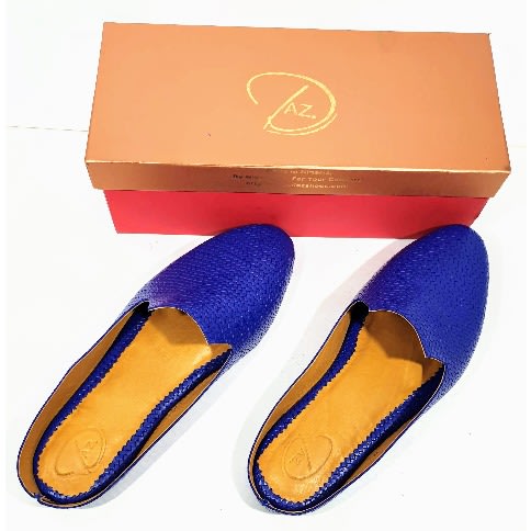 Ajoke Round Toe Slippers - Cobalt Blue