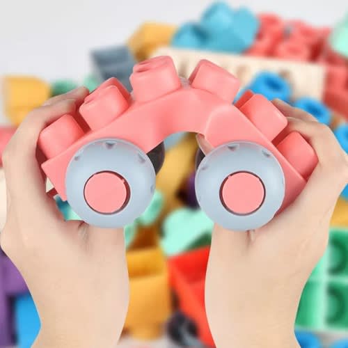 Soft Rubber Building Blocks- 50 Pieces