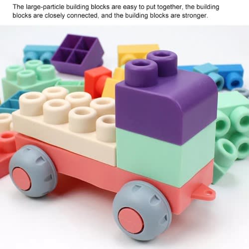 Soft Rubber Building Blocks- 50 Pieces