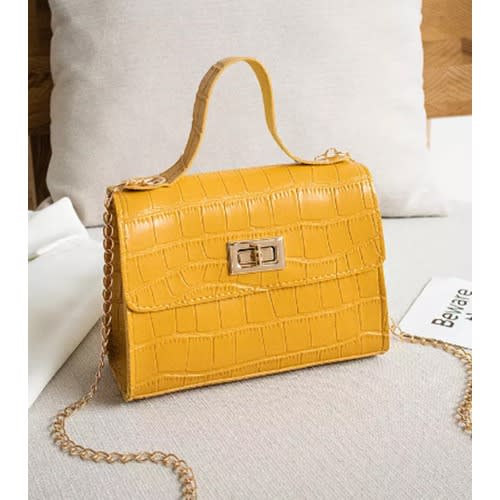 Fashion Ladies Mini Handbag- Yellow