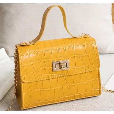 Fashion Ladies Mini Handbag- Yellow
