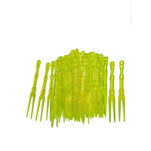 Disposable Plastic Chops - Fruit Fork - 50pieces
