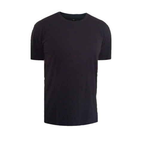 Pack Of 3 Plain Round Neck Cotton T-shirt - Black