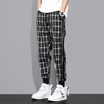 Plaided Joggers