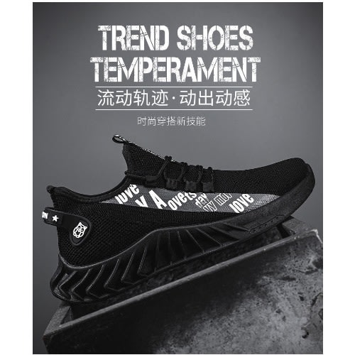 New Men's Sneakers - Casual - Black