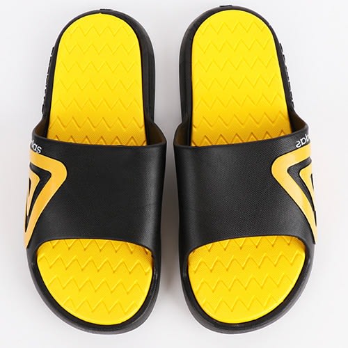 Men's Dx Beach Footbed - Black & Yellow