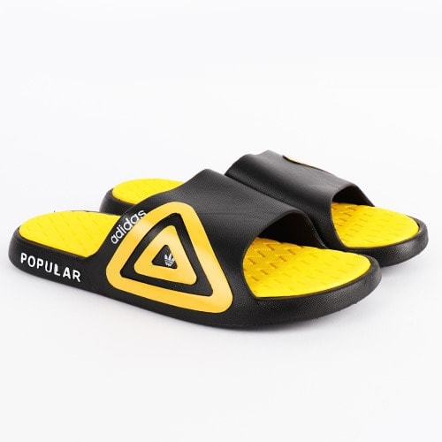 Men's Dx Beach Footbed - Black & Yellow